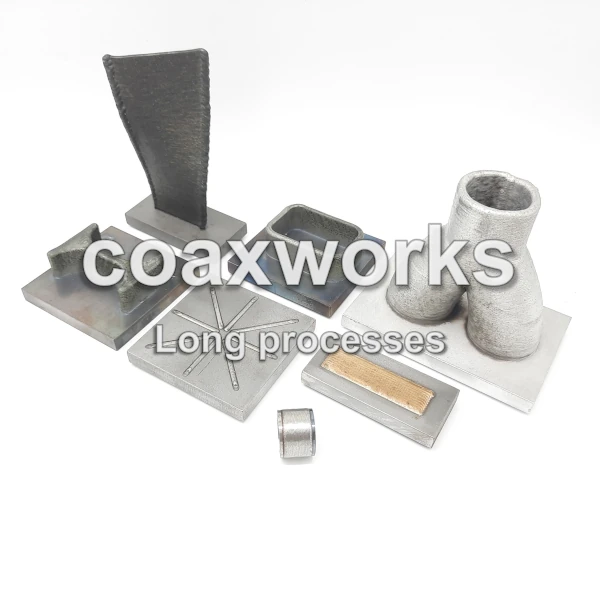 coaxworks | Examples of large, uniform workpieces created | coaxwire, wireM, wireXL and wireL have components protected from splashes, welding fumes, dirt and grime low-maintenance, shielded protective glass, optics and components as well as cooling, reflection, crossjet, downjet, compressed air nozzles for long-lasting, fully mechanised, automated, uninterrupted welding processes and long service lives, large workpieces and heavy components